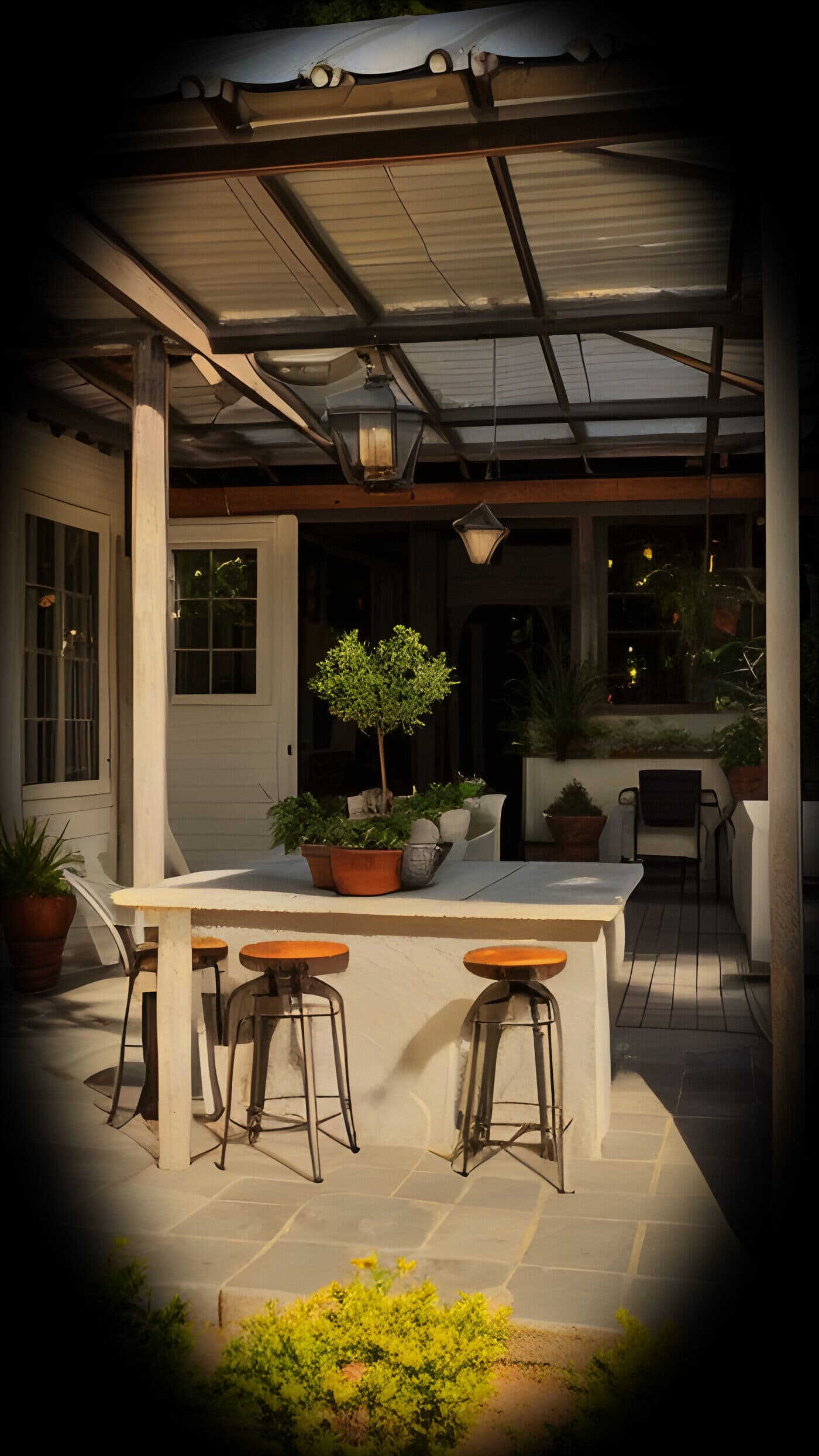 The courtyard where The Yard began, beside Hackhouse